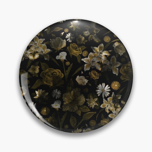 Item preview, Yellow gold Rustic grunge floral pattern designed and sold by BLMcreations.