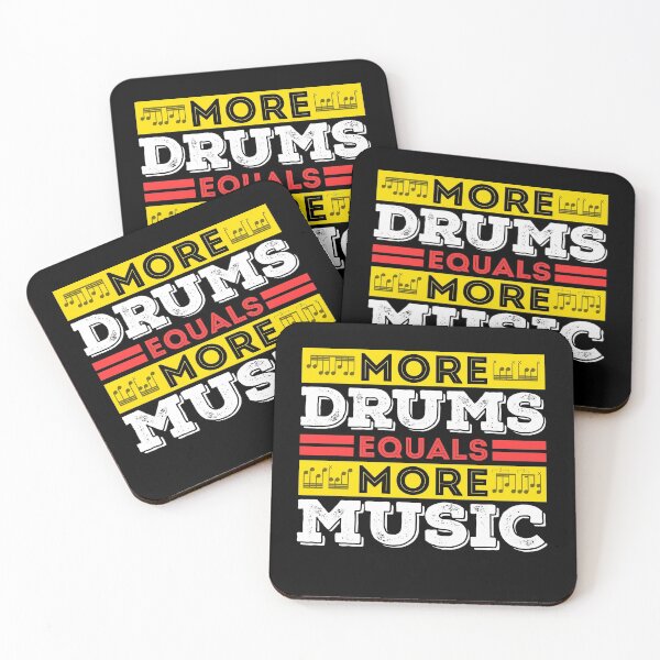 Item preview, More Drums Equals More Music (color) designed and sold by Kendall Anderson.
