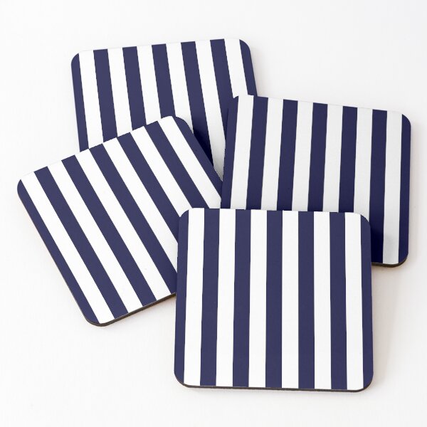 Item preview, Classic Thin Navy Blue And White Stripes designed and sold by rewstudio.