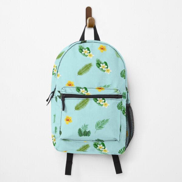 Item preview, Tropical Green Leaves, Hibiscus Flowers, Forest Leaves, Botanical Leaf Pattern designed and sold by silviaol.