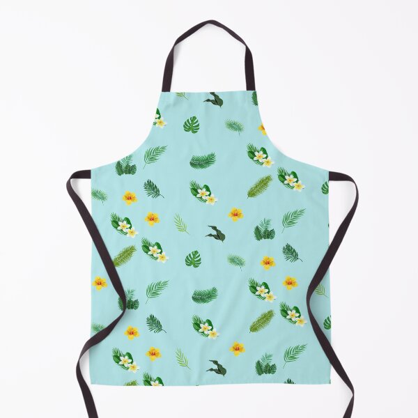 Item preview, Tropical Green Leaves, Hibiscus Flowers, Forest Leaves, Botanical Leaf Pattern designed and sold by silviaol.