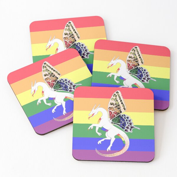 Item preview, LGBTQ Pride Fae Dragon With Flag designed and sold by Zac Stigdon.