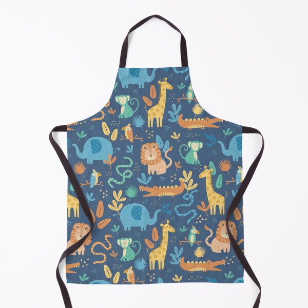 Aperçu de l'œuvre Playful Jungle - Bleu créée et vendue par ammiecreative.