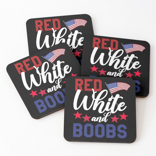 Item preview, Red White and Boobs designed and sold by RainbowPandas.