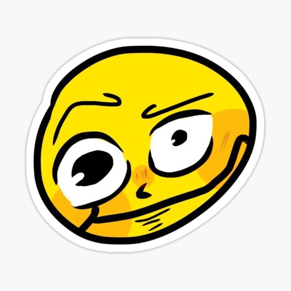 Sticker Crazy Emoji Redbubble