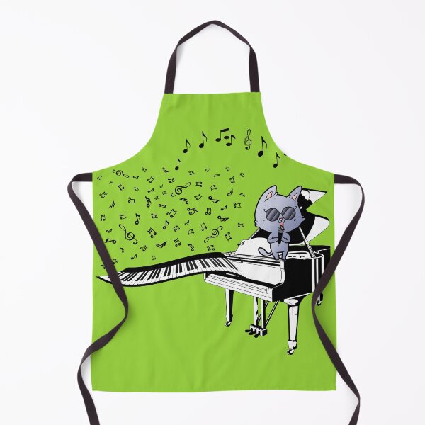 Item preview, Cat wearing sunglasses and singing set in green - Cute and Fun designed and sold by Vero De.