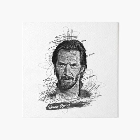 Item preview, Keanu Reeves Abstrakte Skizzenkunst, Keanu Reeves designed and sold by graphic-genie.
