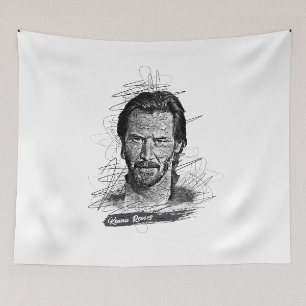 Item preview, Keanu Reeves Abstract Sketch Art, Keanu Reeves designed and sold by graphic-genie.