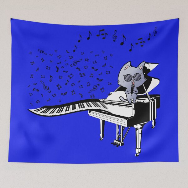 Item preview, Cat wearing sunglasses and singing - Cute and Fun designed and sold by Vero De.