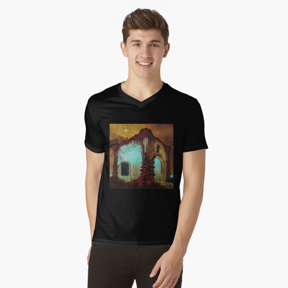 Item preview, V-Neck T-Shirt designed and sold by JustContemplate.