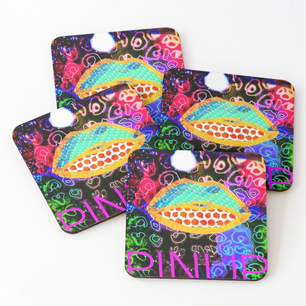 Item preview, Mexican Neon Style Pinup Girl Lips Colourful Pop and Urban designed and sold by ClosLineDesigns.