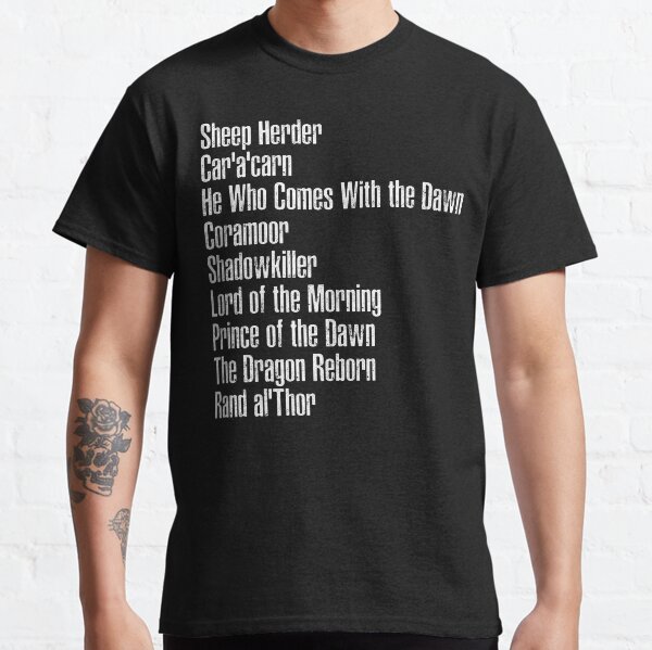 Rand al'Thor - White Print Classic T-Shirt