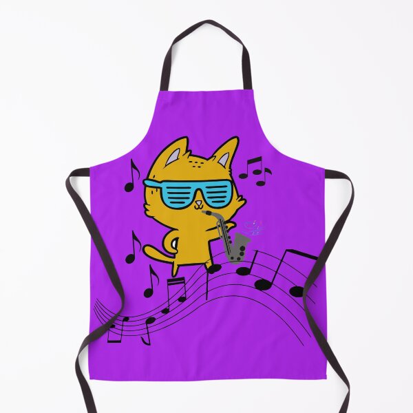 Item preview, Cat wearing sunglasses and playing saxaphone - Cute and Fun designed and sold by Vero De.