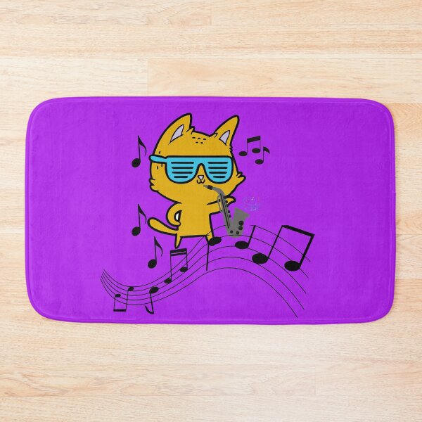 Item preview, Cat wearing sunglasses and playing saxaphone - Cute and Fun designed and sold by Vero De.