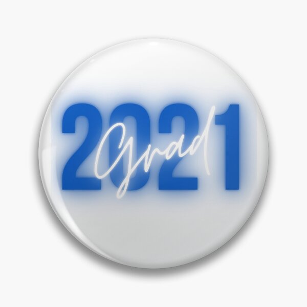 Item preview, 2021 Grad Decal in Blue and White designed and sold by saltymakestuff.