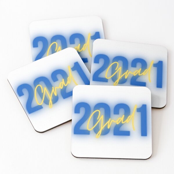 Item preview, 2021 Grad Decal in Blue and Gold designed and sold by saltymakestuff.