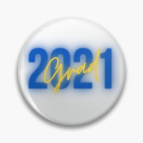 Item preview, 2021 Grad Decal in Blue and Gold designed and sold by saltymakestuff.