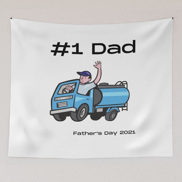 Item preview, #1 Dad #FathersDay2021 designed and sold by GeoTeasters.