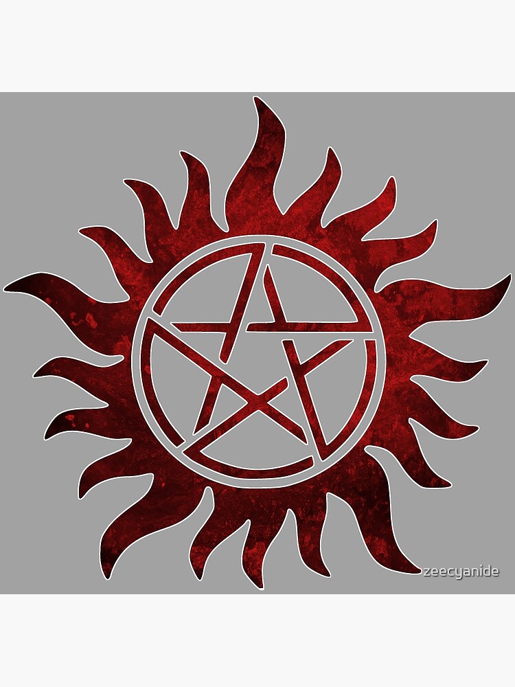 Anti-Possession Sigil- Red Poster for Sale by zeecyanide