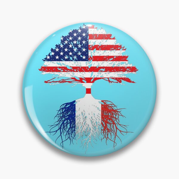 Item preview, France Immigrant Roots  Born From France USA Flag | French American | US Naturalization Christmas Birthday Ceremony Gift designed and sold by maindeals.