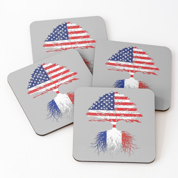 Item preview, France Immigrant Roots  Born From France USA Flag | French American | US Naturalization Christmas Birthday Ceremony Gift designed and sold by maindeals.