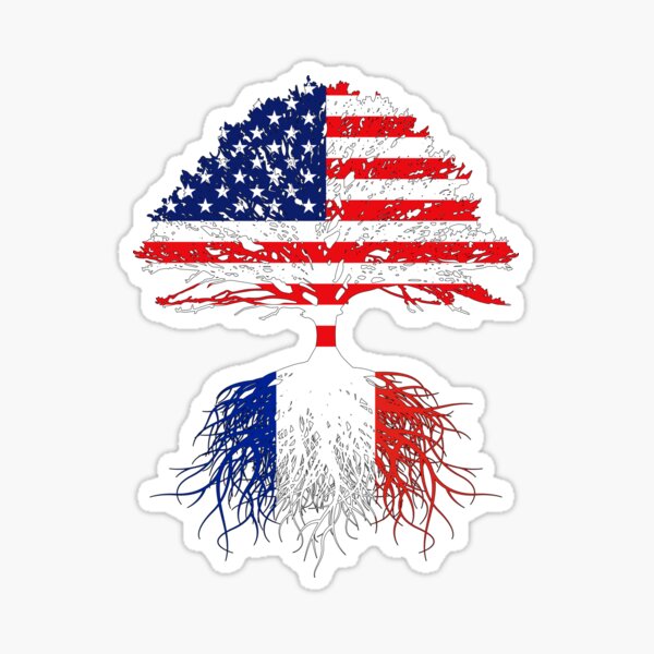 Item preview, France Immigrant Roots  Born From France USA Flag | French American | US Naturalization Christmas Birthday Ceremony Gift designed and sold by maindeals.