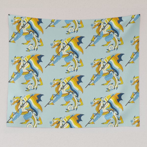 Item preview, AroAce Pride Flag Dragon (4th Edition) designed and sold by Art of Keymintt.