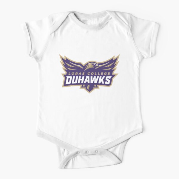 Loras College duhawks Short Sleeve Baby One-Piece