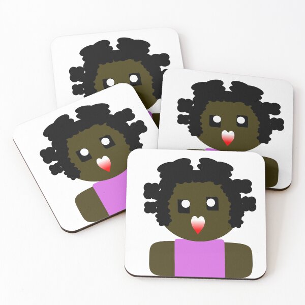 Item preview, CUTE GIRL PURPLE SHIRT BANTU KNOTS designed and sold by RetroPlaceee.