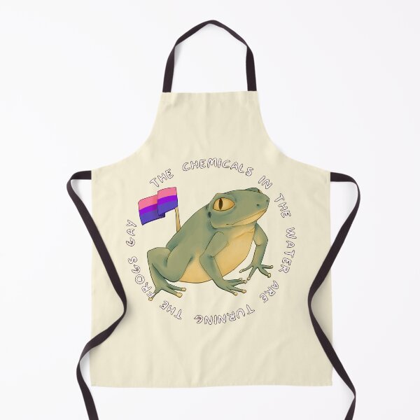 Item preview, chemicals in the water turning the frogs gay (bi flag) designed and sold by GarbageSalt.