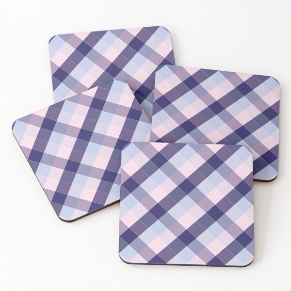Item preview, Pink and blue diagonal plaid designed and sold by BLMcreations.