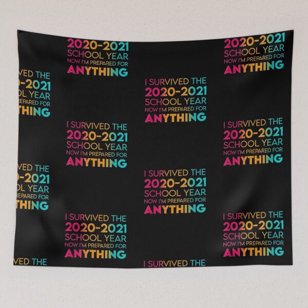 Item preview, End Of Year School Survivor Colorful 2020-2021 Teacher Funny designed and sold by musgroveart.