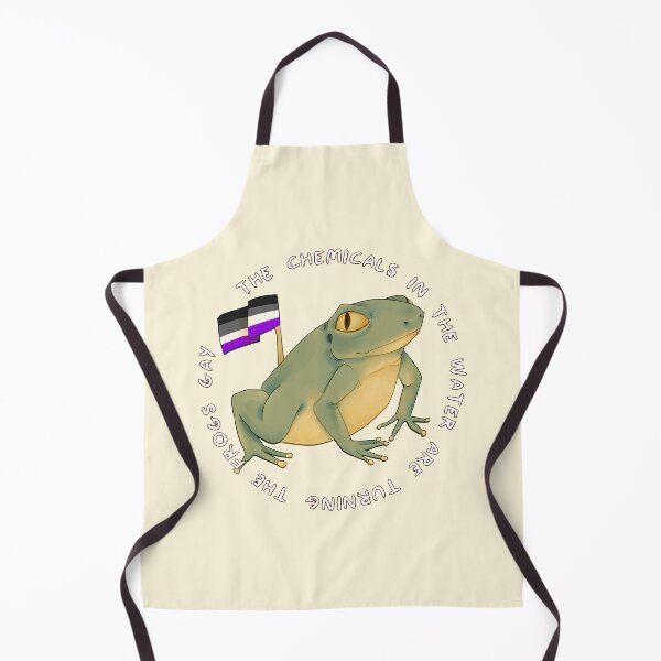 Item preview, chemicals in the water turning the frogs gay (ace flag) designed and sold by GarbageSalt.