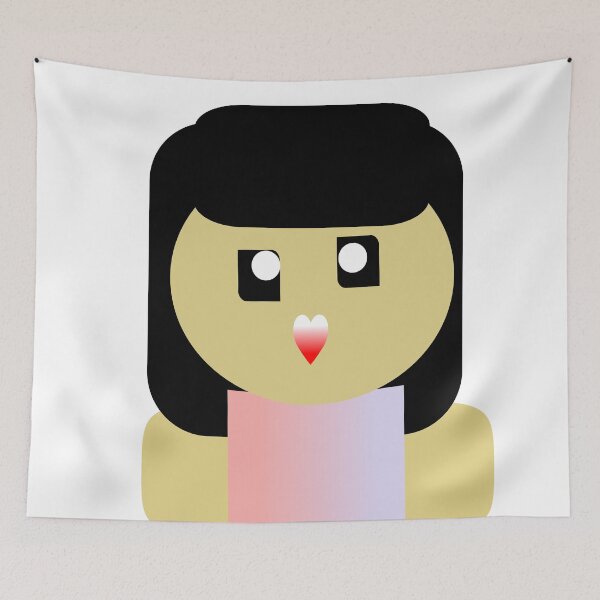 Item preview, CUTE GIRL WITH BANGS  designed and sold by RetroPlaceee.