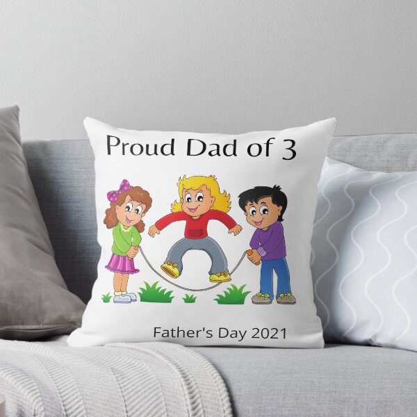 Item preview, Proud Dad of 3 #FathersDay2021 designed and sold by GeoTeasters.