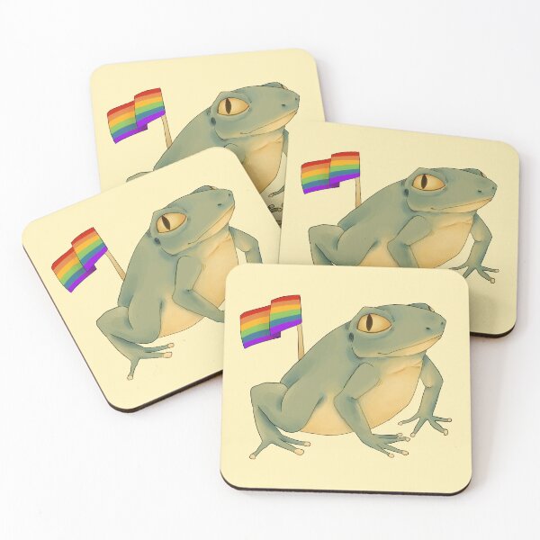 Item preview, pride frog designed and sold by GarbageSalt.