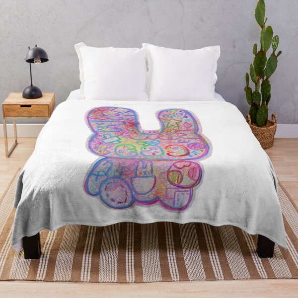 Item preview, curlybeary 1, Rainbow Colored Kawaii Japanese Plush Abstract Expressionism Art designed and sold by Ben Ryuki Miyagi Architect.