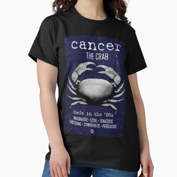 Cancer the Crab Zodiac Sign Astrology ‘90s Classic T-Shirt