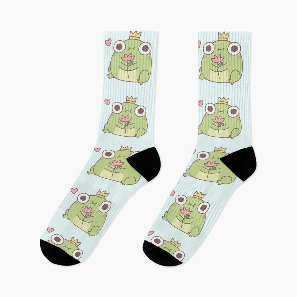 Item preview, Cute Little Frog Prince Holding Flower designed and sold by rustydoodle.