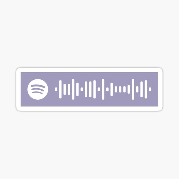 Kiss me More Spotify Code Sticker