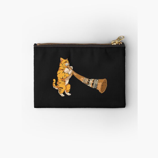 Item preview, Cool Cat Playing Didgeridoo  Funny Kitten Instrument Gift Premium TShirt23 designed and sold by tawanama.