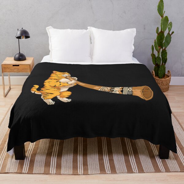 Item preview, Cool Cat Playing Didgeridoo  Funny Kitten Instrument Gift Premium TShirt23 designed and sold by tawanama.