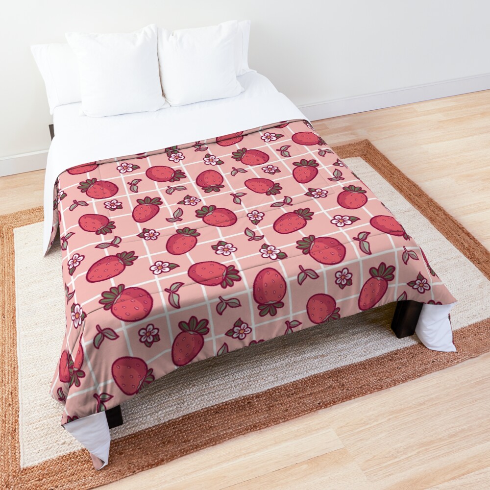 So Many Strawberries Comforter