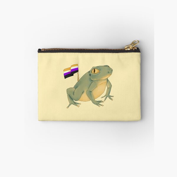 Item preview, enby frog designed and sold by GarbageSalt.