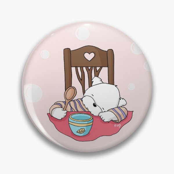 Item preview, Westie taking a nap after eating designed and sold by GaleriaDeFio.
