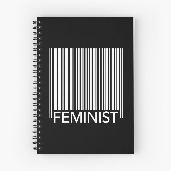 Item preview, Feminist Barcode (white on black) designed and sold by Thelittlelord.
