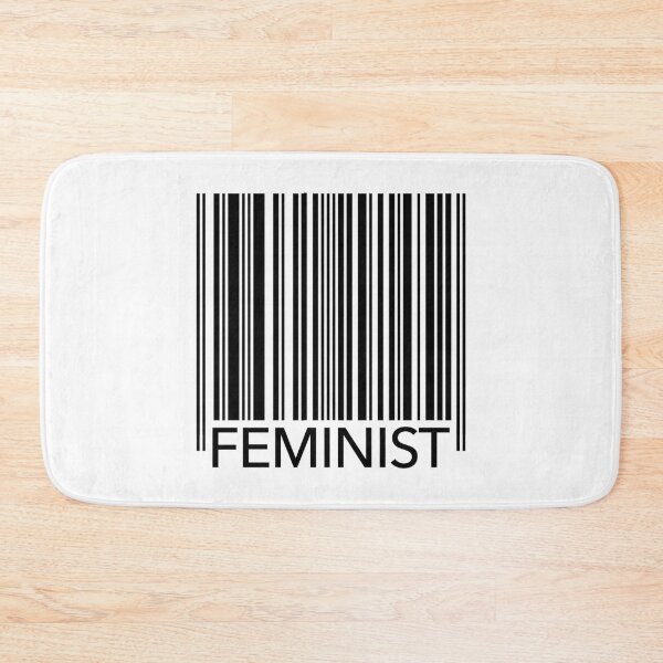 Item preview, Feminist Barcode (black on white) designed and sold by Thelittlelord.