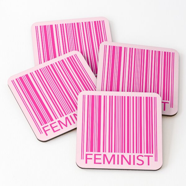Item preview, Feminist Barcode (hot pink) designed and sold by Thelittlelord.