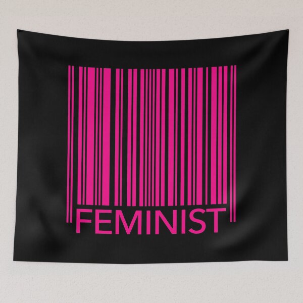 Item preview, Feminist Barcode (hot pink 2) designed and sold by Thelittlelord.