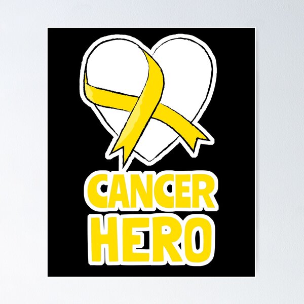 Item preview, Cancer Hero, Yellow Ribbon, Sarcoma Awareness, Bone Cancer Awareness designed and sold by CMButike.